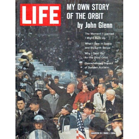 1962 LIFE Magazine Cover Page "John Glenn"