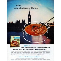 1962 Knorr Soup Ad "faraway flavor"