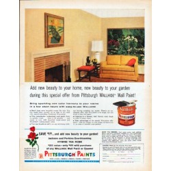 1962 Pittsburgh Paints Ad "Add new beauty"