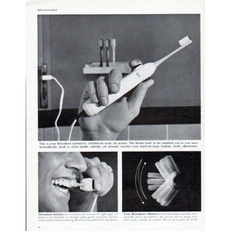 1962 Squibb Ad "Broxodent"