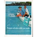 1962 Newport Cigarettes Ad "Newport refreshes"