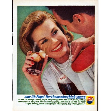 1962 Pepsi-Cola Ad "now it's Pepsi"