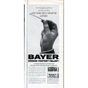1962 Bayer Aspirin Ad "For the pains and fever"