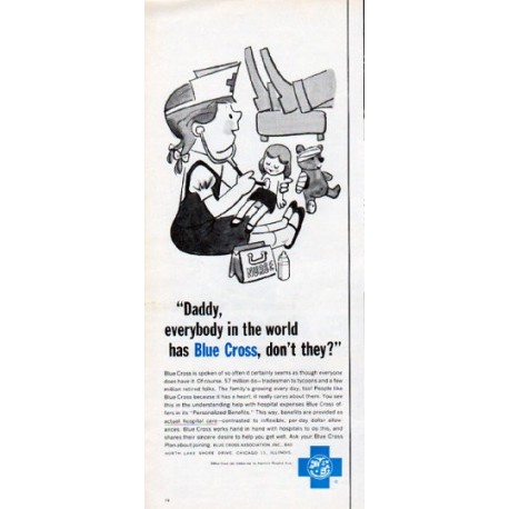 1962 Blue Cross Ad "Daddy"