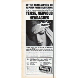 1962 Anacin Ad "Better than aspirin"