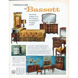 1962 Bassett Furniture Ad "Versailles"