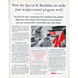 1962 Kellogg's Ad "Special K Breakfast"