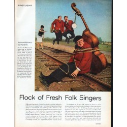 1962 Folk Singers Article "Flock of Fresh Folk Singers"