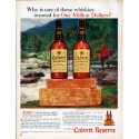 1961 Calvert Whiskey Ad "One Million Dollars"