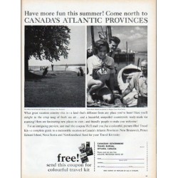 1961 Canadian Government Travel Bureau Ad "Come north"