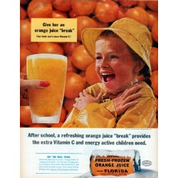 1961 Florida Citrus Commission Ad "After school"