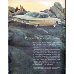 1961 Plymouth Ad "Plymouth is what solid means"