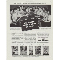 1942 RCA Victor Ad "Mr. Hitler"