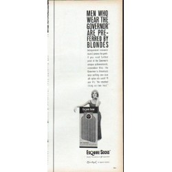 1961 Esquire Socks Ad "preferred by blondes"