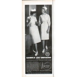 1961 Sandra Lou Uniforms Ad "Save washing time"