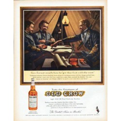1961 Old Crow Bourbon Ad "Gen. Forrest"