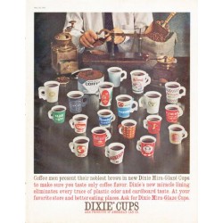1961 Dixie Cups Ad "Coffee men"
