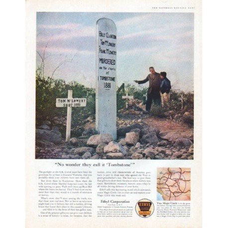 1961 Ethyl Corporation Ad "Tombstone"