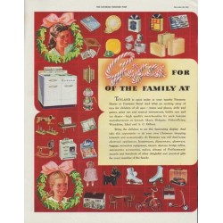 1942 Firestone Ad "Gifts for every member of the family at Firestone"