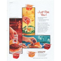 1961 Kraft Ad "Just For You"