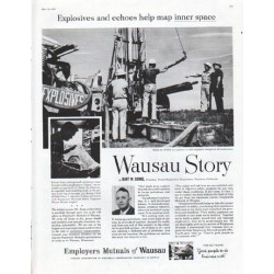 1961 Employers Mutuals of Wausau Ad "Explosives and echoes"