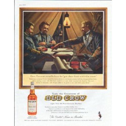 1961 Old Crow Whiskey Ad "Gen. Forrest"