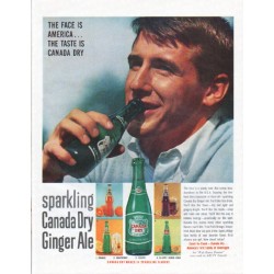 1961 Canada Dry Ad "The Face is America"