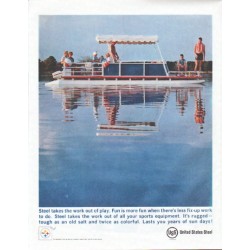 1961 United States Steel Ad "Fun is more fun"