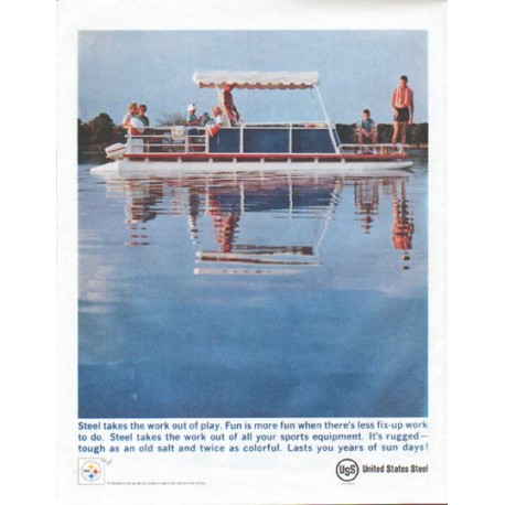 1961 United States Steel Ad "Fun is more fun"