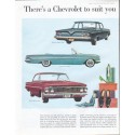 1961 Chevrolet Ad "right down to your shoes"