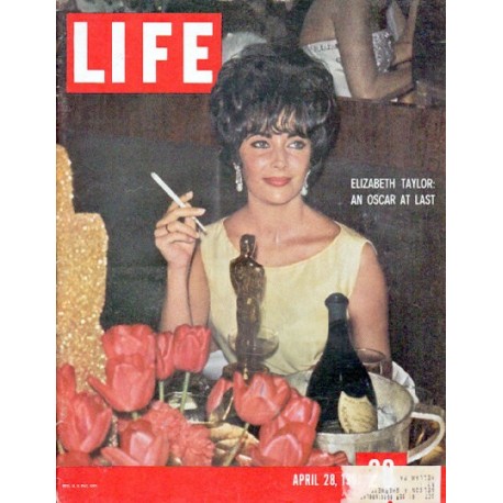 1961 LIFE Magazine Cover Page "Elizabeth Taylor" ... April 28, 1961