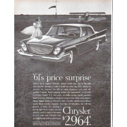 1961 Chrysler Newport Ad "price surprise"