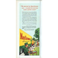 1961 Mayflower Movers Ad "wonderful service"