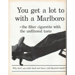 1961 Marlboro Cigarettes Ad "You get a lot to like"