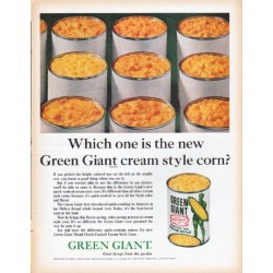 1961 Green Giant Ad "cream style corn"