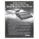 1979 Olivetti Typewriter Ad "Show Someone"