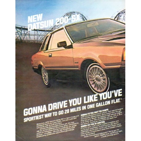 1980 Datsun Ad "Gonna drive you"