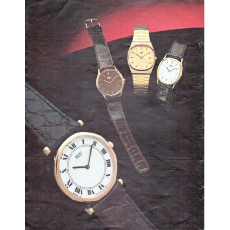 1979 Seiko Watch Ad "Seiko Dress Quartz Collection"