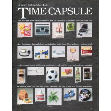 1979 1970s Article "Time Capsule"