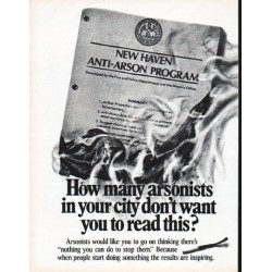 1979 Aetna Insurance Ad "How many arsonists"