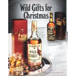 1979 Wild Turkey Whiskey Ad "Wild Gifts"
