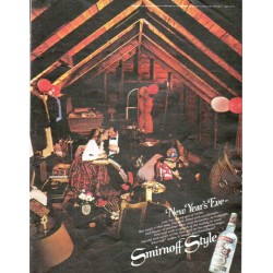 1979 Smirnoff Vodka Ad "New Year's Eve"