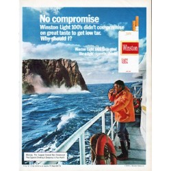 1979 Winston Cigarettes Ad "No compromise"