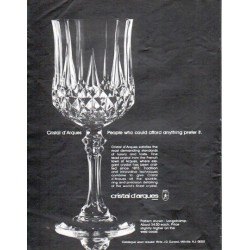 1979 Cristal d'Arques Ad "People who could afford anything"
