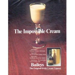 1979 Baileys Irish Cream Liqueur Ad "The Impossible Cream"