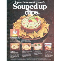 1979 Lipton Soup Ad "Souped up dips"