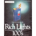1979 Viceroy Cigarettes Ad "Rich Lights"