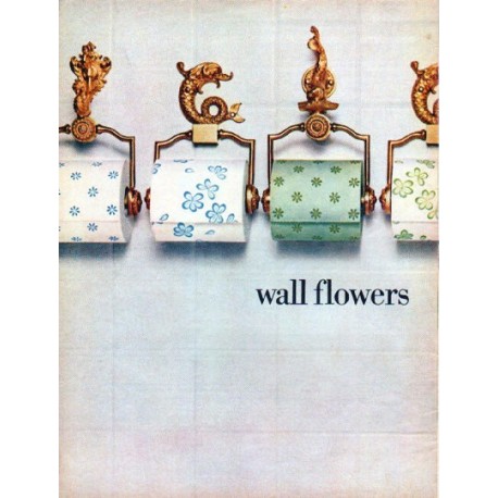 1966 Lady Scott Tissue Ad "wall flowers"