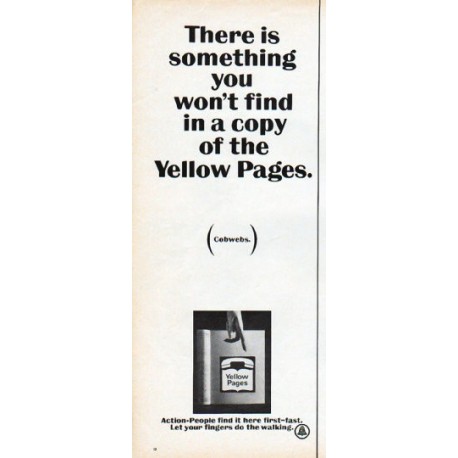 1966 Yellow Pages Ad "something you won't find"