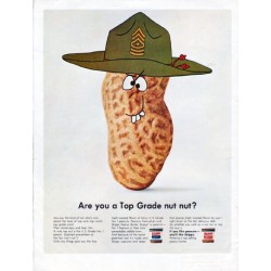 1966 Skippy Peanut Butter Ad "Top Grade nut"